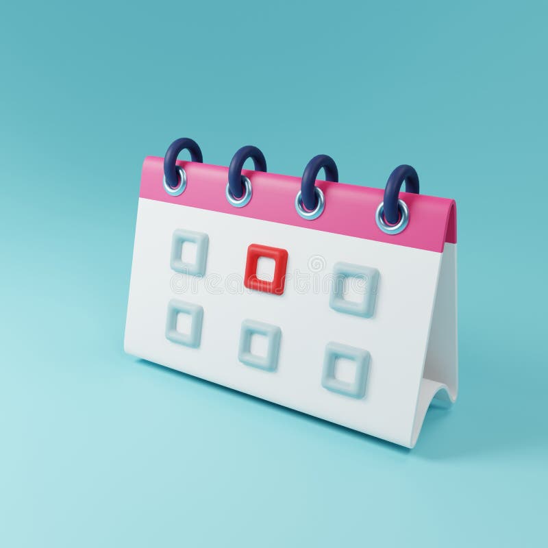 Rendu 3d De L Icône Du Calendrier PNG , Calendrier 3d, Icône De