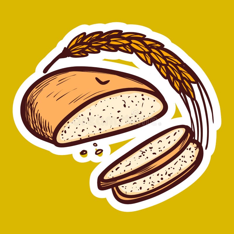 Icone De Pain De Ble Style Tire Par La Main Illustration De Vecteur Illustration Du Colore Cuisine Icone De Pain De Ble Style Tire Par La Main Illustration De Vecteur Illustration Du Colore Cuisine