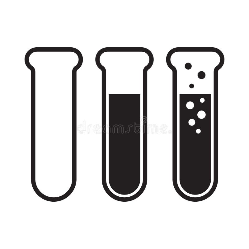 Fournitures Scolaires De Test De Tube Kawaii Illustration de