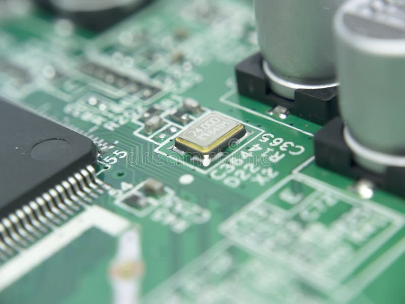 IC board and the chipsets stock image. Image of card 113845311