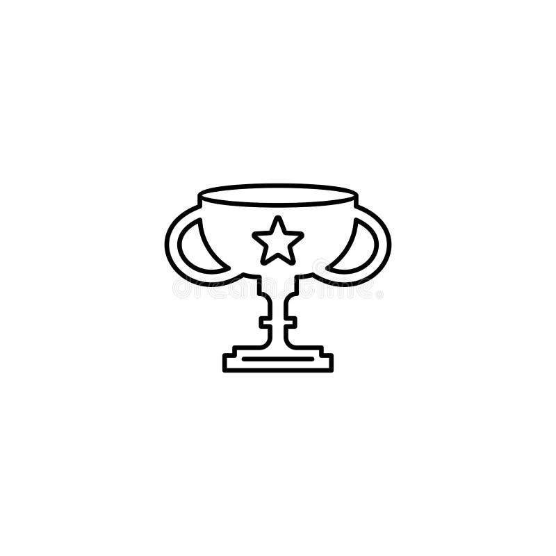 Ic?ne d'ensemble de tasse de troph?e illustration stock Ic?ne d'ensemble de tasse de troph?e illustration stock