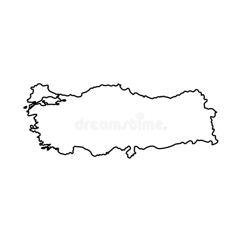 Ic?ne d'illustration d'isolement par vecteur avec la carte simplifi?e de la r?publique turque illustration de vecteur Ic?ne d'illustration d'isolement par vecteur avec la carte simplifi?e de la r?publique turque illustration de vecteur