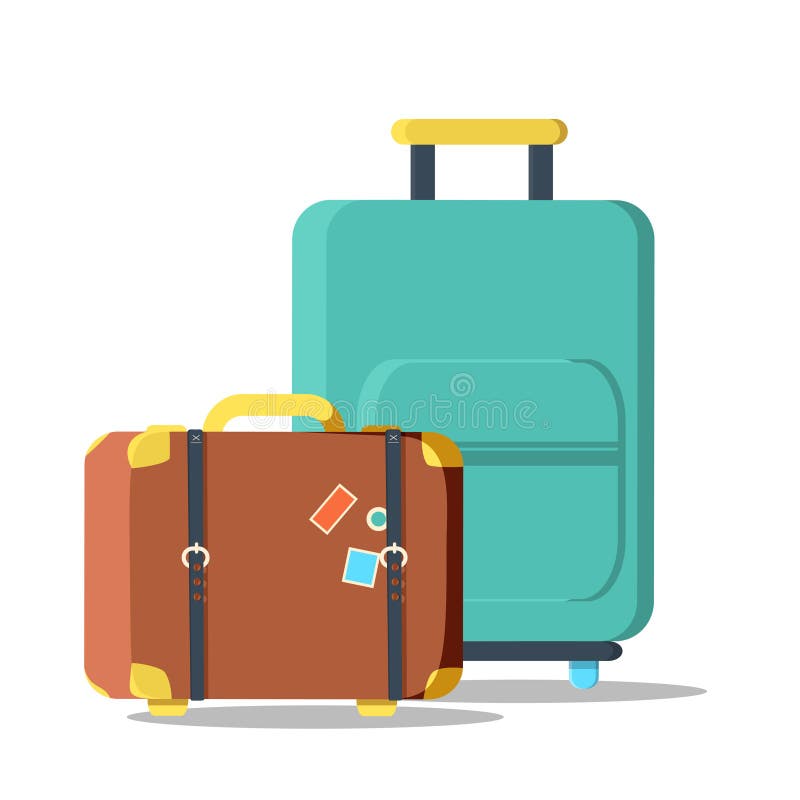 vecteur illustration de valise, Voyage icône autocollant. vecteur