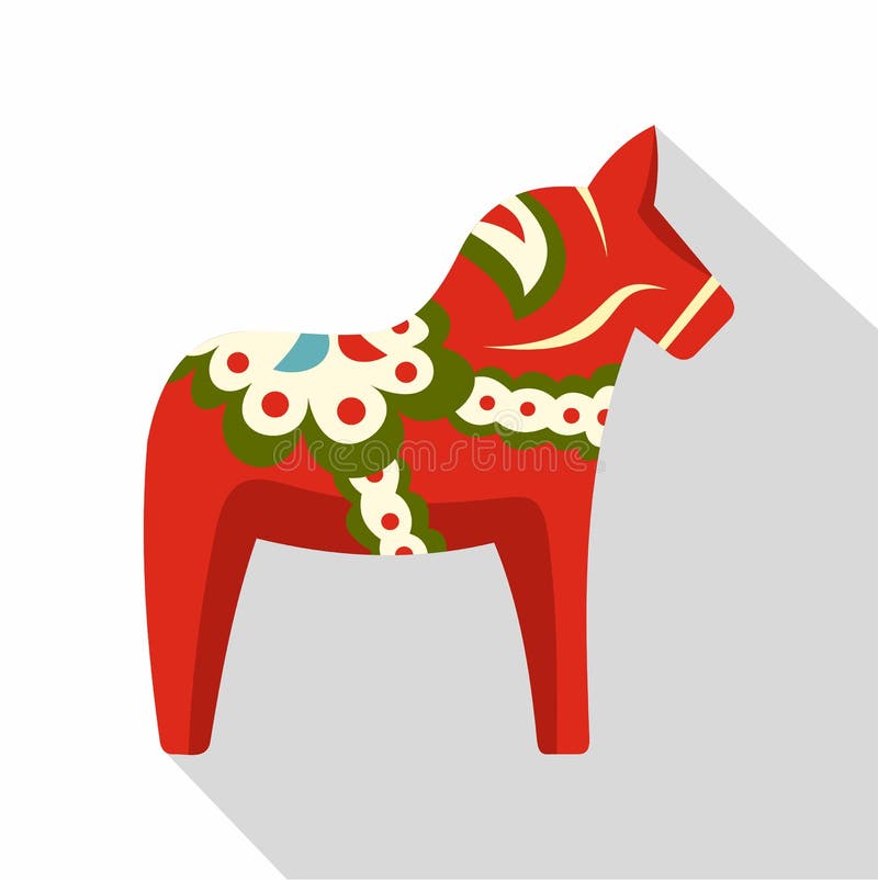 Toy horse icon. Flat illustration of toy horse icon for web. Toy horse icon. Flat illustration of toy horse icon for web