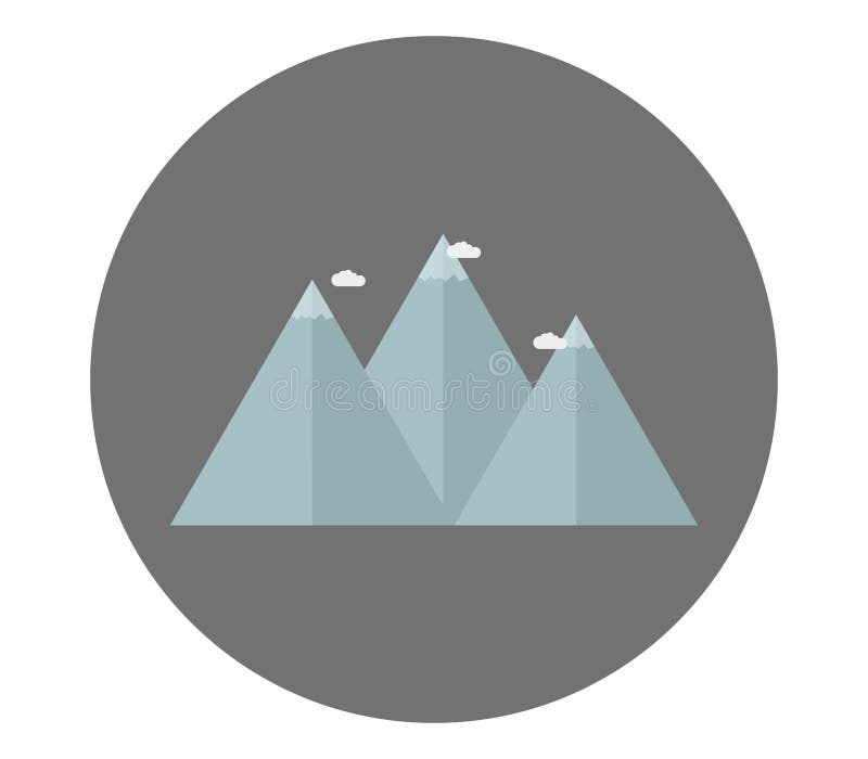 Icône de montagne illustration libre de droits Icône de montagne illustration libre de droits