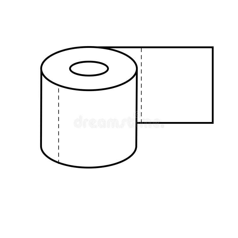 Icône de papier hygiénique illustration libre de droits Icône de papier hygiénique illustration libre de droits