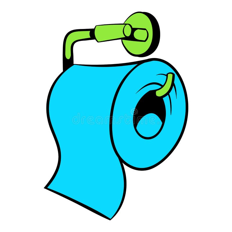 Icône de papier hygiénique, bande dessinée d'icône illustration stock Icône de papier hygiénique, bande dessinée d'icône illustration stock