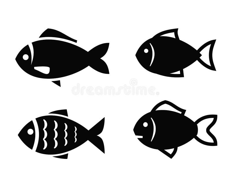Icône de poissons illustration libre de droits Icône de poissons illustration libre de droits