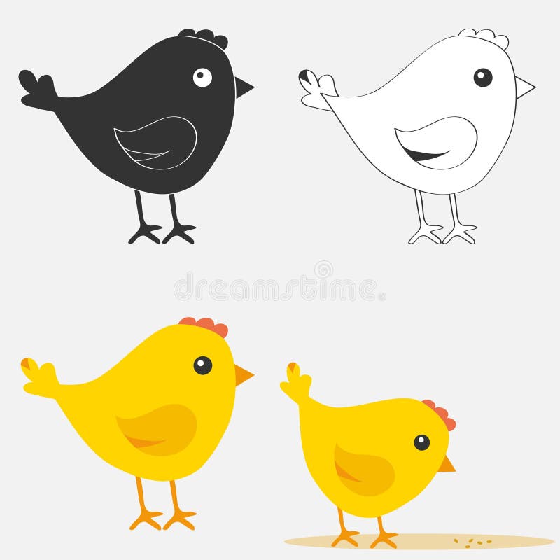 Icône de poulet illustration de vecteur