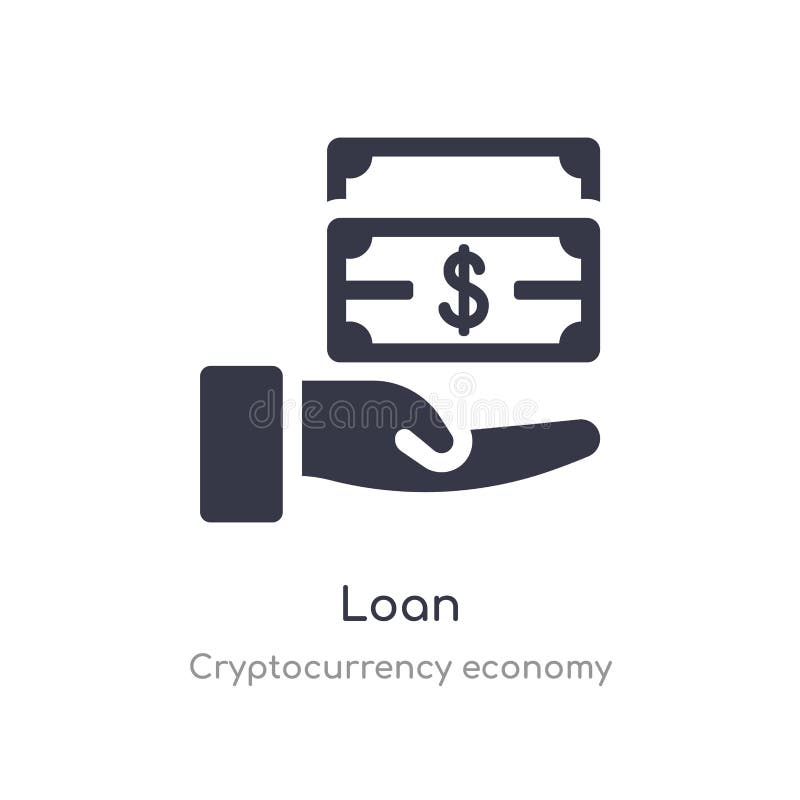 loan icon. isolated loan icon vector illustration from cryptocurrency economy collection. editable sing symbol can be use for web site and mobile app. loan icon. isolated loan icon vector illustration from cryptocurrency economy collection. editable sing symbol can be use for web site and mobile app