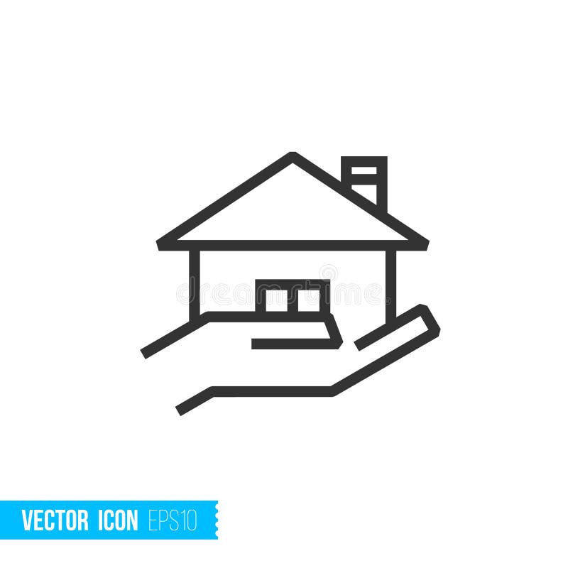 Ownership insurance. Real estate outline vector icon. Ownership insurance. Real estate outline vector icon