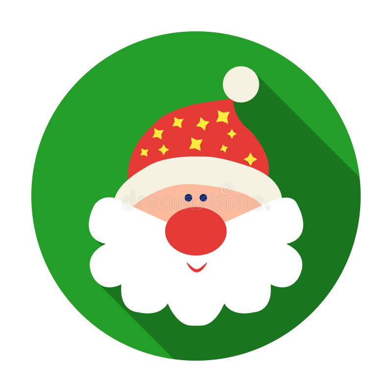 Icône de Santa Claus dans le style plat d'isolement sur le fond blanc Illustration de vecteur d'actions de symbole de jour de Noë illustration stock Icône de Santa Claus dans le style plat d'isolement sur le fond blanc Illustration de vecteur d'actions de symbole de jour de Noë illustration stock