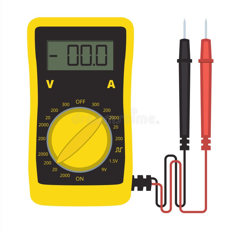 Icône De Vecteur De Multimètre De Digital Multitester électrique