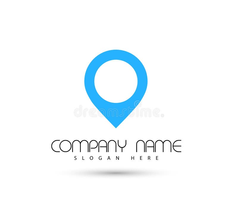 Ic?ne de vert de symbole de concept de construction de logo de vecteur d'ic?ne d'emplacement sur le fond blanc illustration stock Ic?ne de vert de symbole de concept de construction de logo de vecteur d'ic?ne d'emplacement sur le fond blanc illustration stock