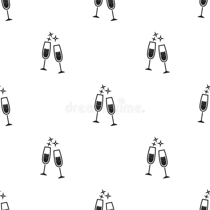 Icône en verre de Champagne d'illustration de vecteur pour le Web et le mobile illustration stock Icône en verre de Champagne d'illustration de vecteur pour le Web et le mobile illustration stock