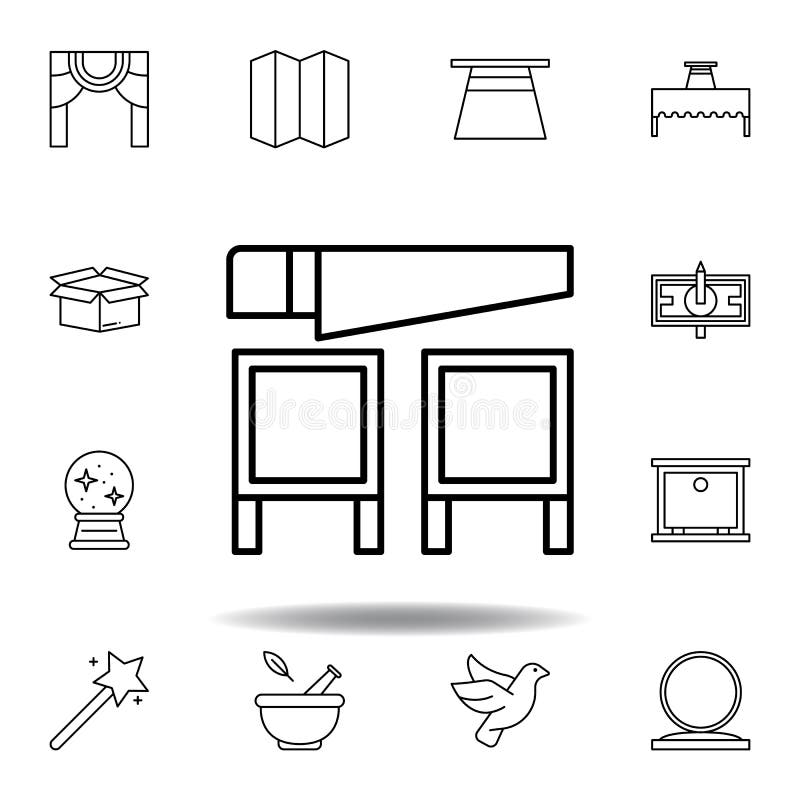 Ic?ne magique d'ensemble de scie éléments de ligne magique icône d'illustration des signes, symboles peuvent être employés pour l illustration stock Ic?ne magique d'ensemble de scie éléments de ligne magique icône d'illustration des signes, symboles peuvent être employés pour l illustration stock