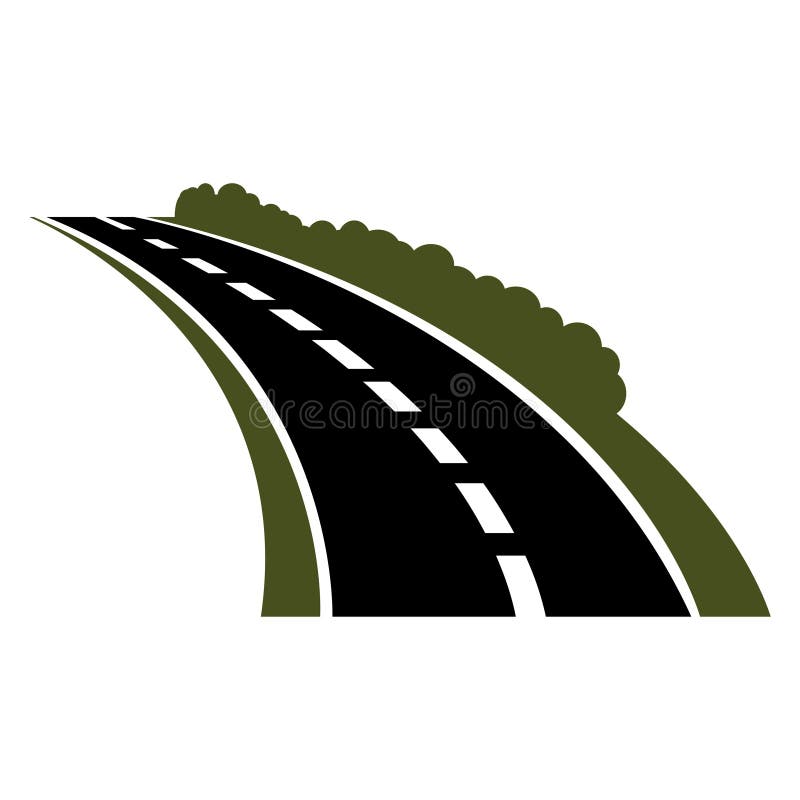 Icône noire de route de voiture de vecteur illustration libre de droits Icône noire de route de voiture de vecteur illustration libre de droits