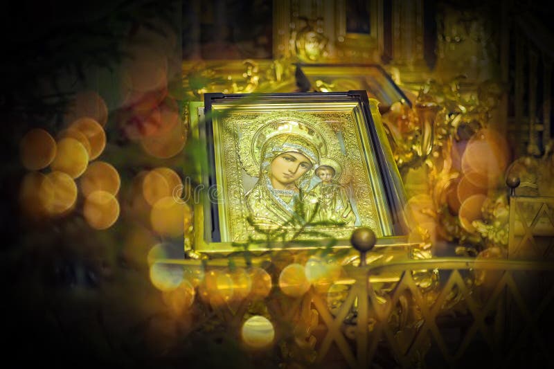 Icône orthodoxe de Motrer Mary