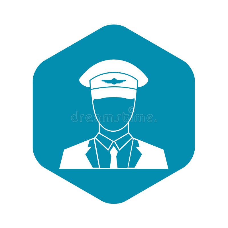 Ic? ne pilote dans le style simple illustration libre de droits