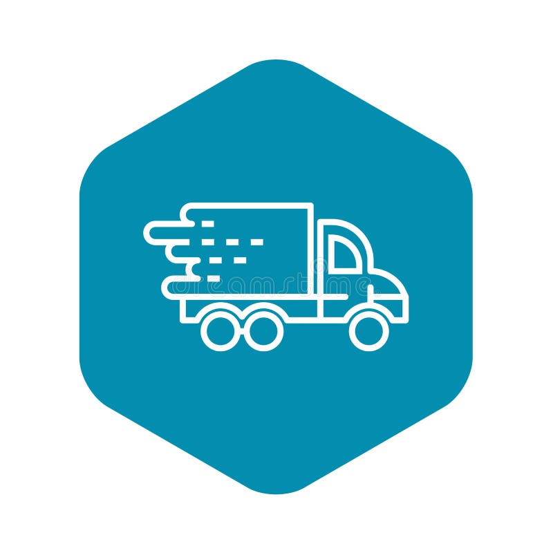 Ic?ne rapide de la livraison de camion, style d'ensemble illustration de vecteur Ic?ne rapide de la livraison de camion, style d'ensemble illustration de vecteur