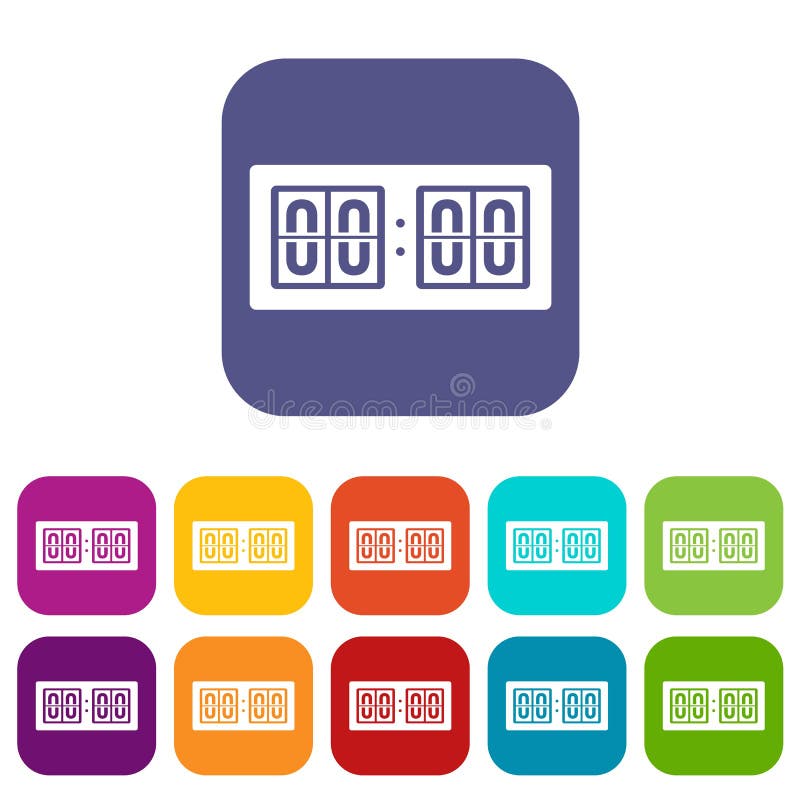 Icônes de tableau indicateur réglées illustration stock Icônes de tableau indicateur réglées illustration stock
