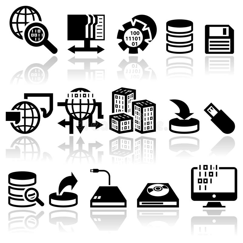 Icônes de vecteur de série réglées illustration stock Icônes de vecteur de série réglées illustration stock
