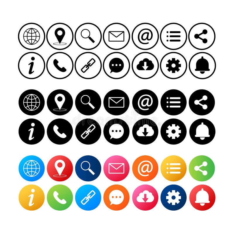 Ic?nes simples de Web r?gl?es Ic?ne universelle de Web ? employer dans le Web et l'UI mobile, ensemble d'?l?ments de base de Web illustration stock Ic?nes simples de Web r?gl?es Ic?ne universelle de Web ? employer dans le Web et l'UI mobile, ensemble d'?l?ments de base de Web illustration stock