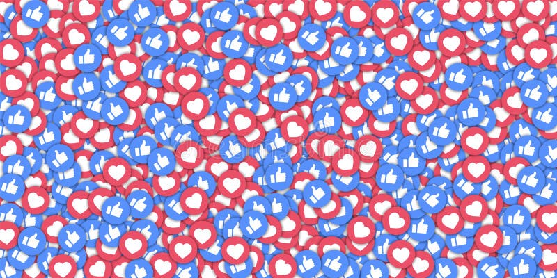 Icônes de réseaux sociaux sur fond de forme abstraite illustration libre de droits