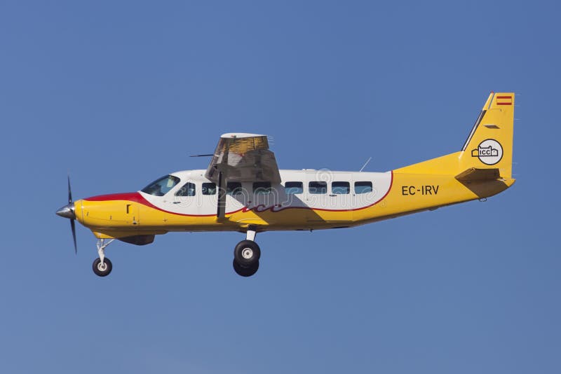 ICC Cessna 208B tusen dollarhusvagn royaltyfria foton ICC Cessna 208B tusen dollarhusvagn royaltyfria foton