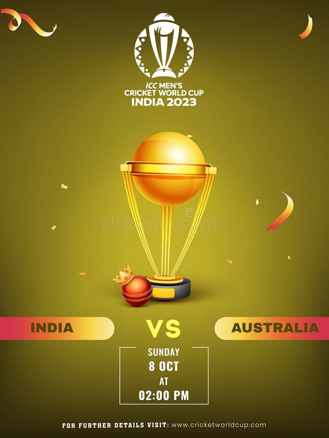 Icc Mens Cricket World Cup India 2023 Fósforo Entre índia Vs