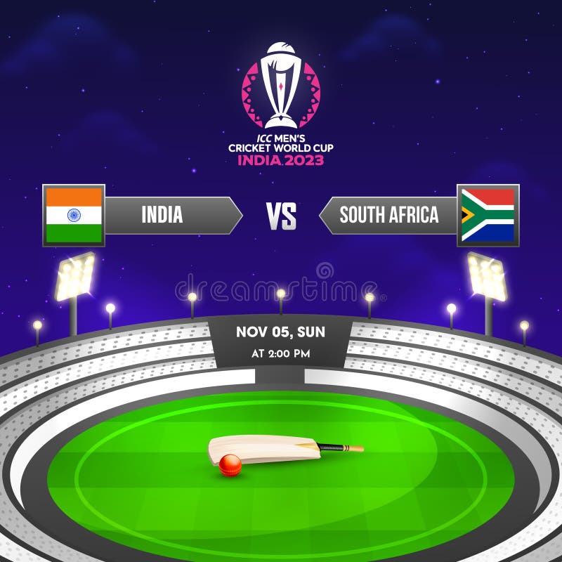 Icc Mens Cricket World Cup India 2023 Fósforo Entre índia Vs