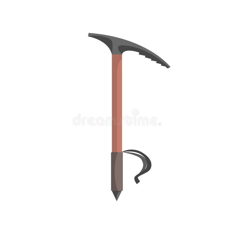 Ice Axe Or Pick For Climbing, Equipment For Mountaineering Vector