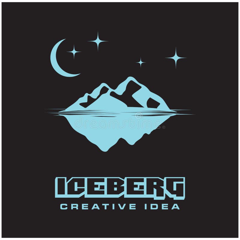 Ice Berg Logo Template Vector Symbol Nature Stock Vector - Illustration ...