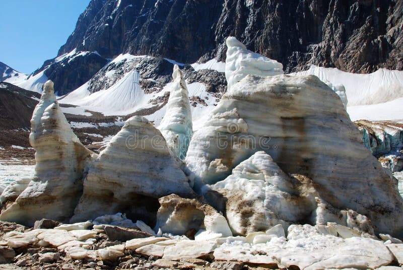 Ice blocks and Ice lake