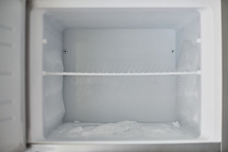 Ice buildup in freezer stock image. Image of deep, freeze 193399753