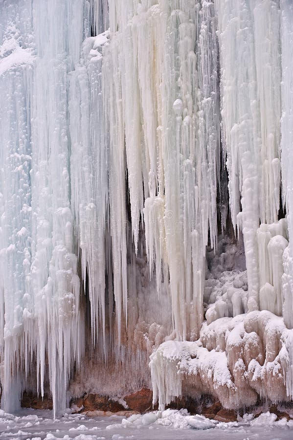 Ice Cave, Lake Superior stock images