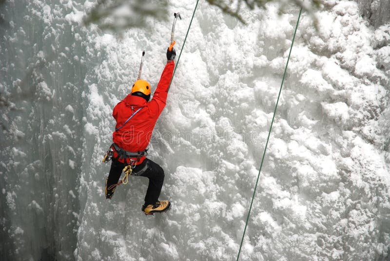 Ice Climber stock image. Image of caucasian, athlete, snow 3158005