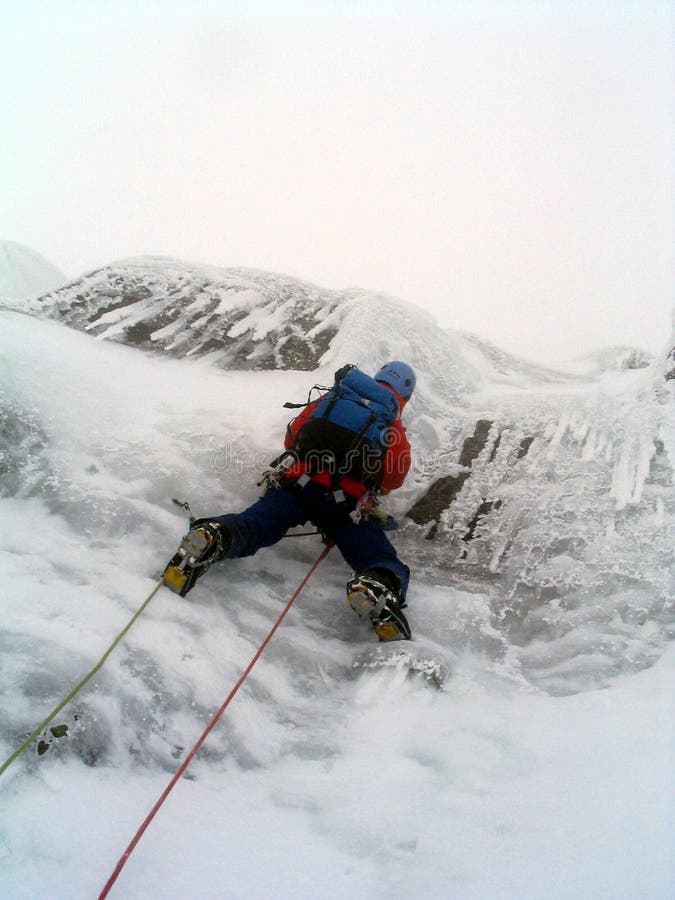 Ice climber in Scotland
