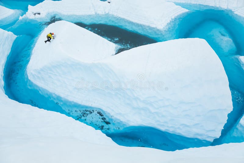 ICE Ice Berg Nappe Matanuska Glacier 