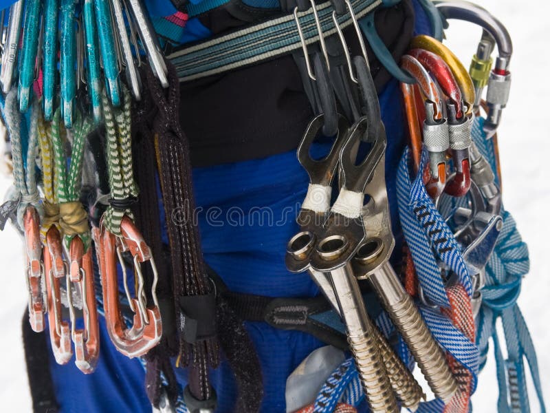 Ice Climbing Gear stock photo. Image of backpack, snow 13064478