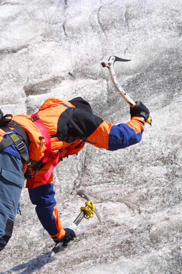 Ice climbing men