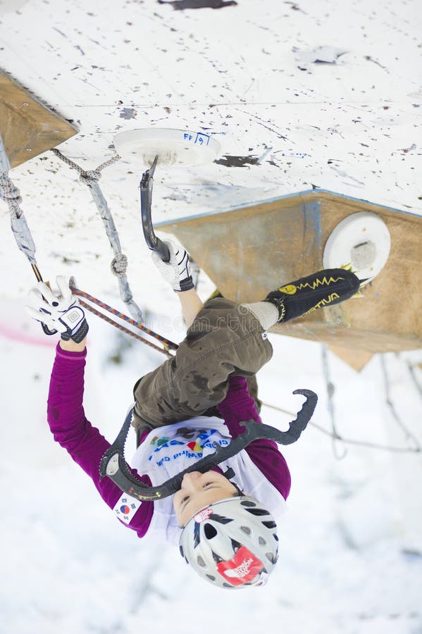 Ice Climbing World Championship 2011 Editorial Photography Image of