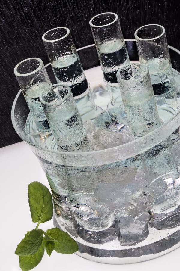 Ice Cold Russian Vodka Shots Stock Photo Image 36749626