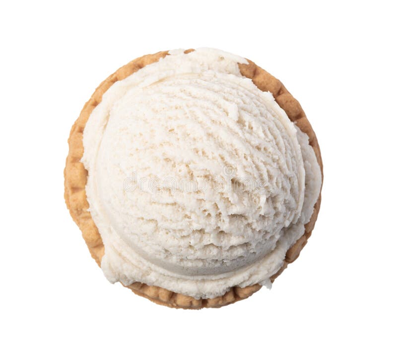 Ice cream ball isolated stock photo. Image of dairy 141401386