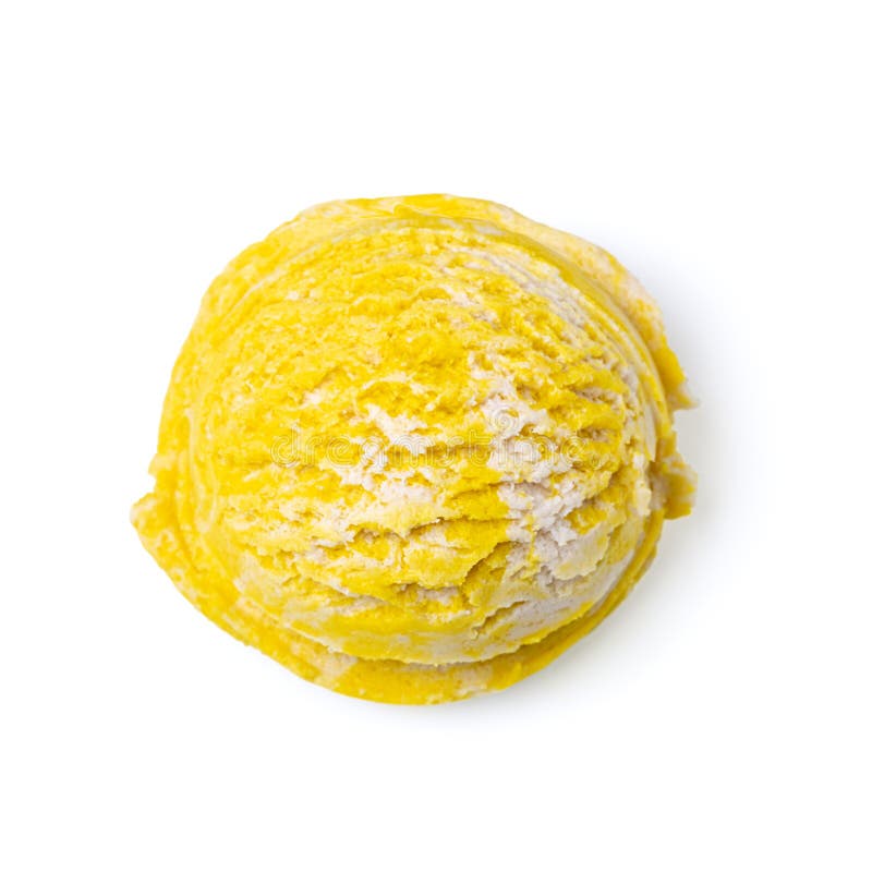 Ice cream ball isolated stock photo. Image of isolated 141401428