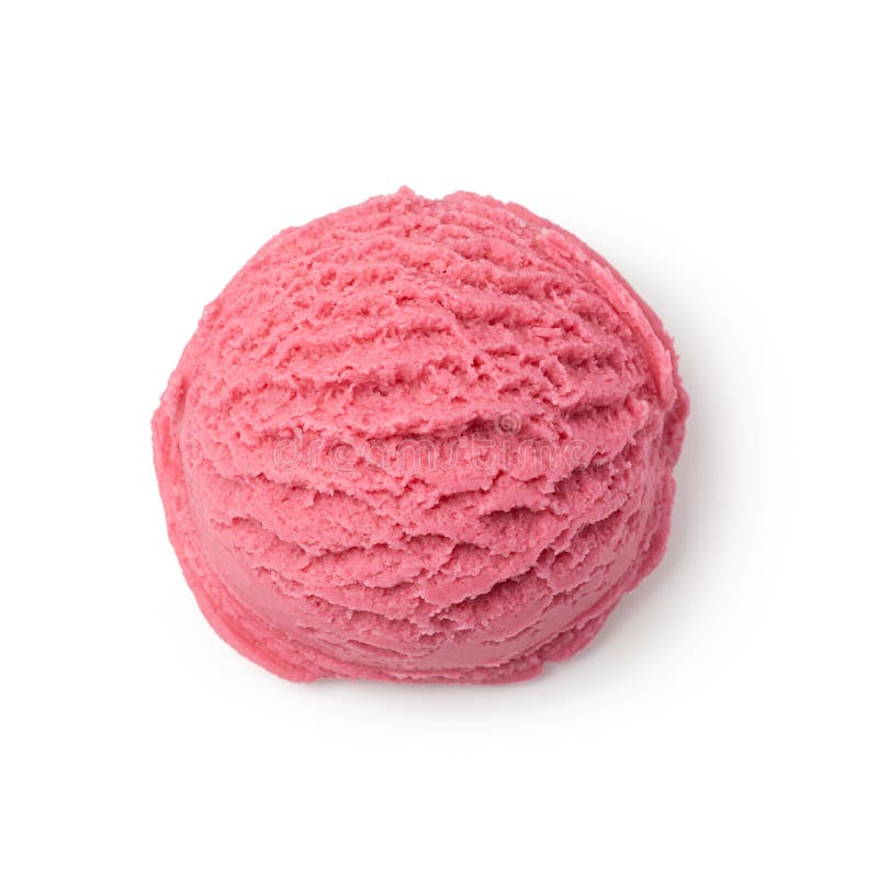 Ice cream ball isolated stock photo. Image of product 141401496