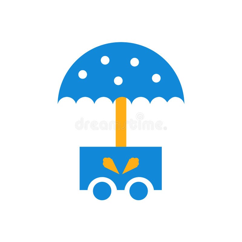 Ice cream cart icon vector isolated on white background for your web and mobile app design, Ice cream cart logo concept. Ice cream cart icon vector isolated on white background for your web and mobile app design, Ice cream cart logo concept