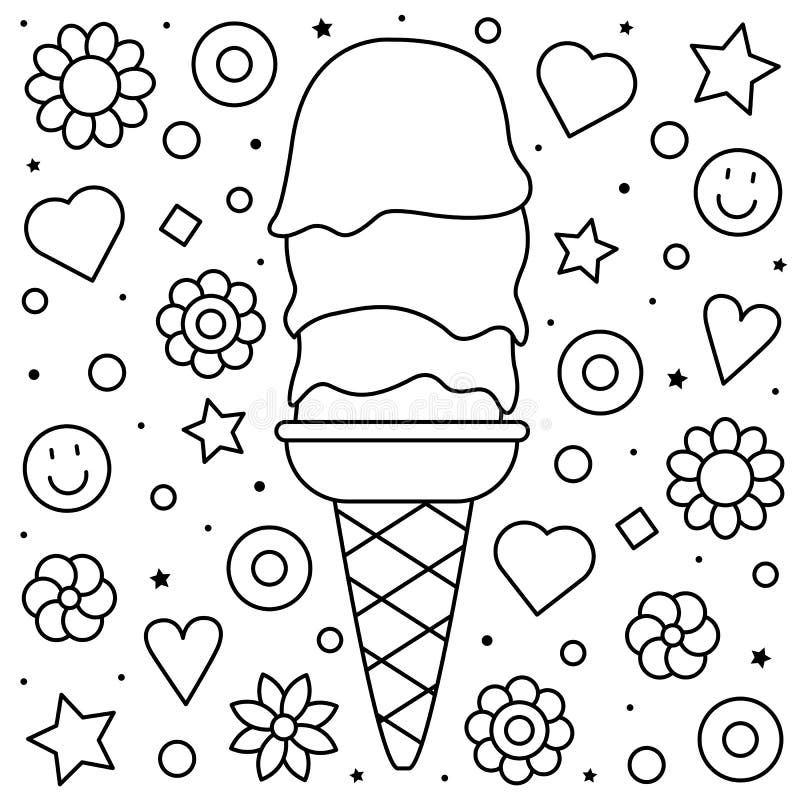 Coloring Page. Vector Illustration. Stock Vector - Illustration of ...