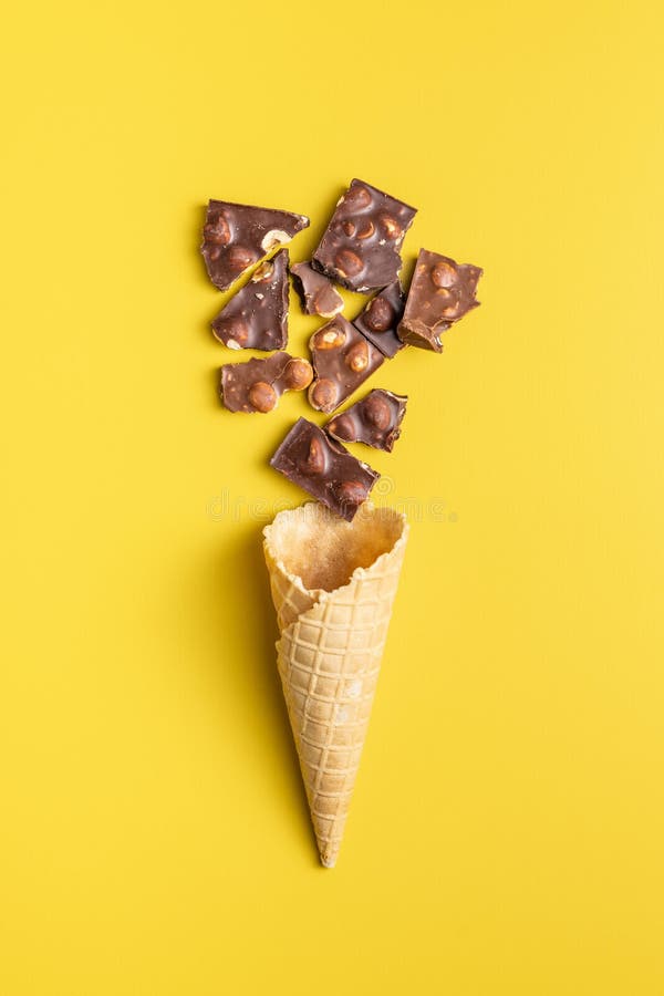 1,243 Chocolate Nuts Ice Cream Cone Stock Photos Free & RoyaltyFree