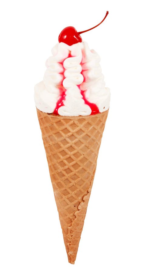 Ice-cream cone isolated on white background